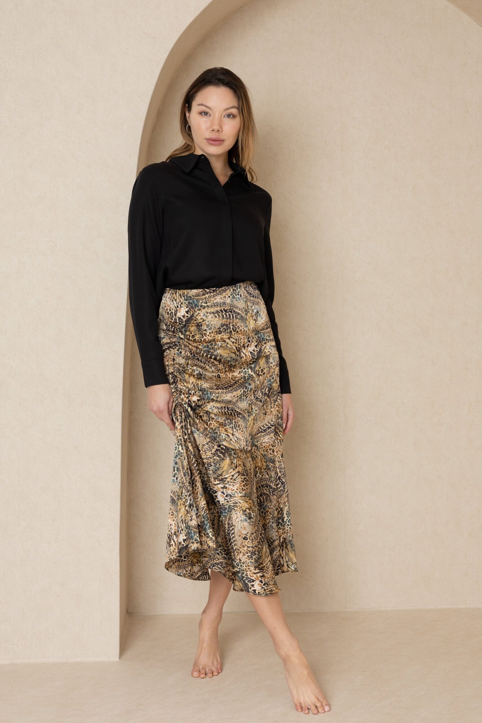 Black Basic Blouse - Image 2