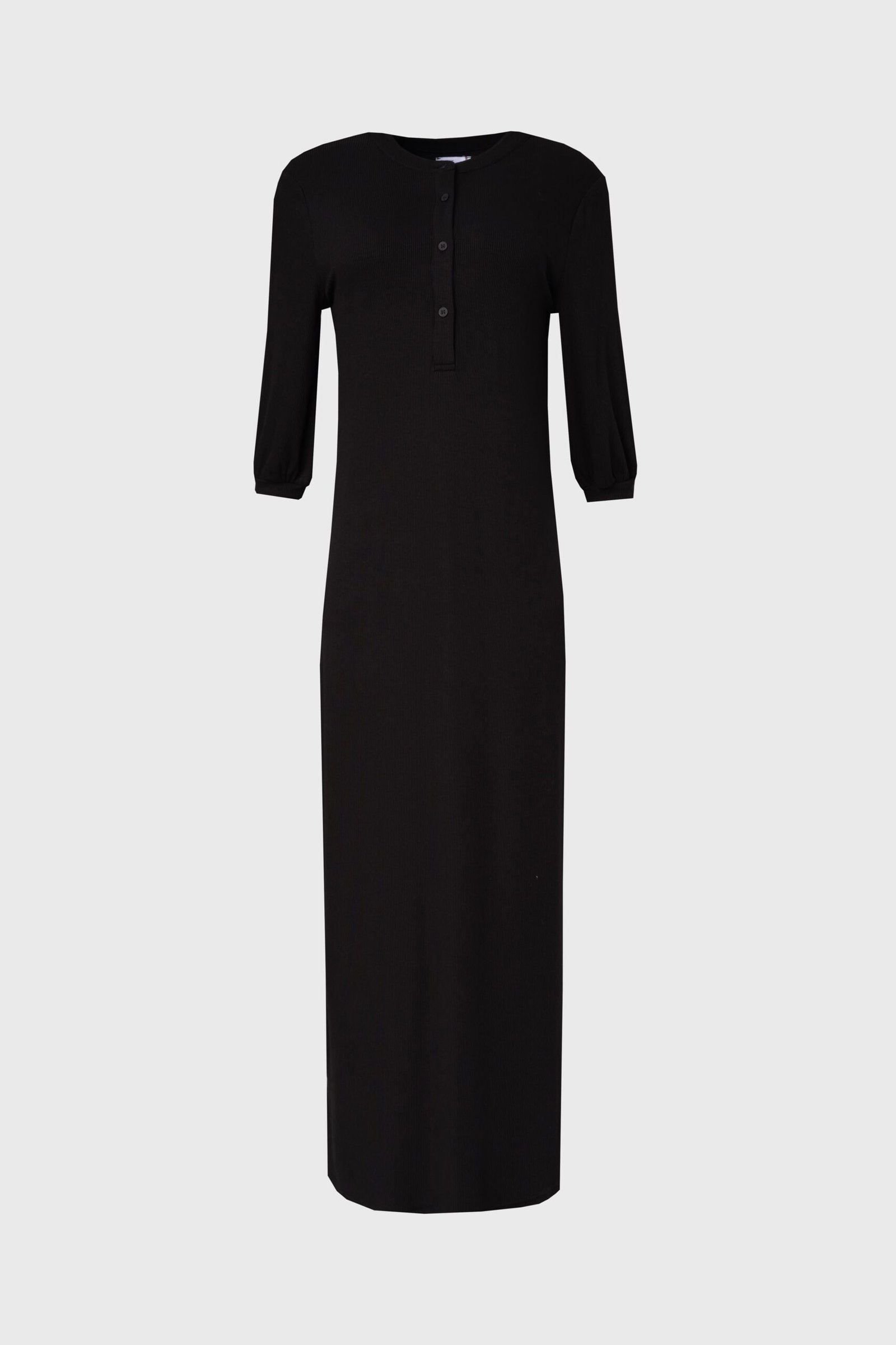Black 3/4 Sleeve Maxi Dress - Image 5