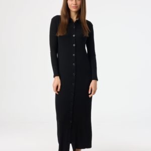 Black Cardi Maxi Dress