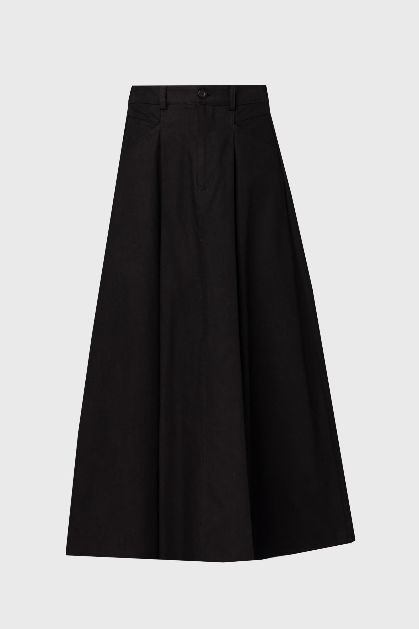 Black Flare Cargo Maxi Skirt - Image 5