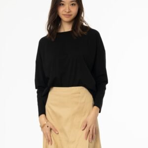 Black Dolman Long Sleeve T-Shirt