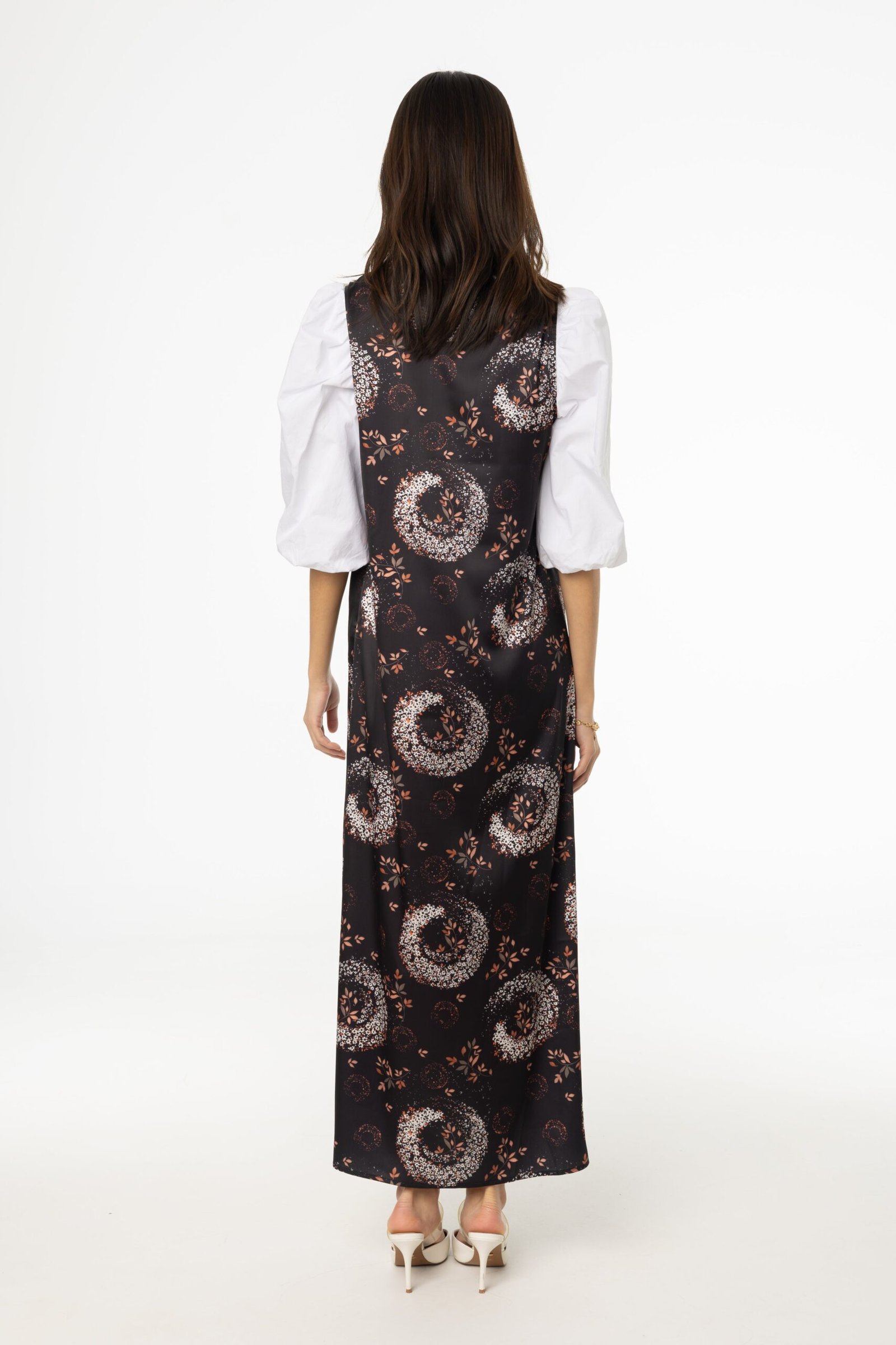 Black and Pink Printed A-Line Slip Jumper - Image 3