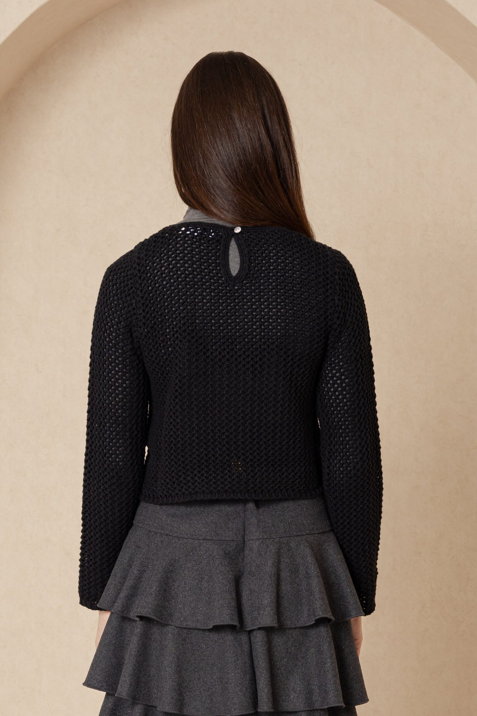 Black Crochet Top - Image 3